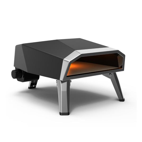 Black 12 inch Gas Comercial Pizza Oven BBQ Grill Home Built in Gas Machine Pizza