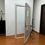 Aluminim Hinged Doors Double Temper Glass Good Sound Insulation Customized Door