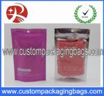 Pink Foil Plastic Ziplock Bags For T Shirt , resealable plastic bags