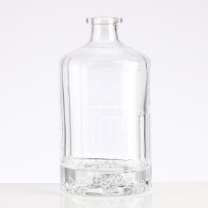 Wholesale 500ML Empty Glass Bottle for Whiskey Vodka Gin Hot Stamping Surface Handling Beverage from china suppliers