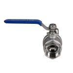 JIVTO Two-Piece Ball Valve with Lever Handle | Stainless Steel, NPT Port, ANSI