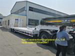 Sinotruk Heavy Duty Semi Trailers 3 Axles Low Bed Semi Trailer With Hydraulic
