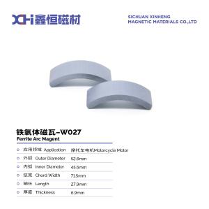 Wholesale High Temperature Sintered Segment Permanent Magnet Ferrite Is Used In Motorcycle Motor W027 from china suppliers