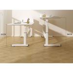 Commercial Furniture Mid Century Modern Storage Desk with Manual Height