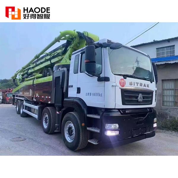 Selling Used Zoomlion 2021 Concrete Pump Truck 37m 49m 52m 56m 62m 63m Second