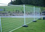 Free Standing Temporary Construction Fence Removable For Playground / Residentia