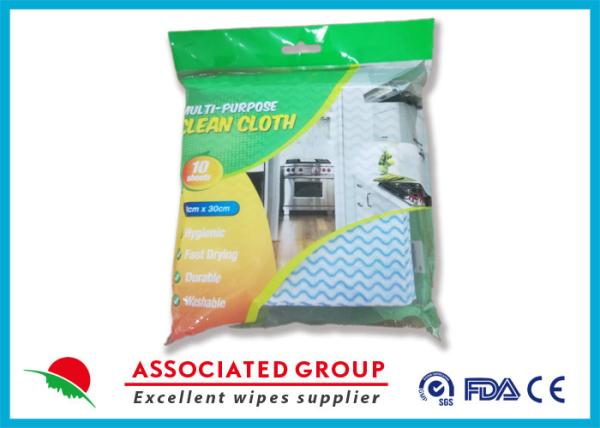 Customized Color Non Woven Cleaning Wipes , Unscented Cleaning Wipes For