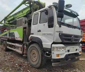 Wholesale Used Zoomlion Concrete Pump Truck 37M With Sinotruk Chassis 1370mm Feeding Height from china suppliers