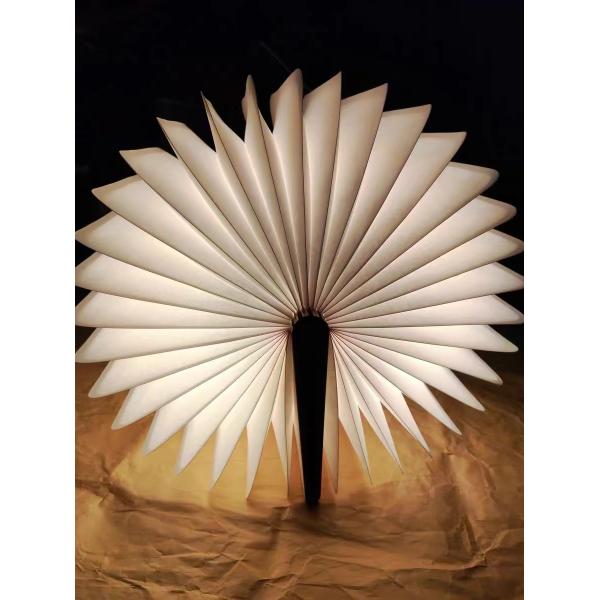 Led USB Charging Various Creative Shapes Wooden Book Lights Easy To Use