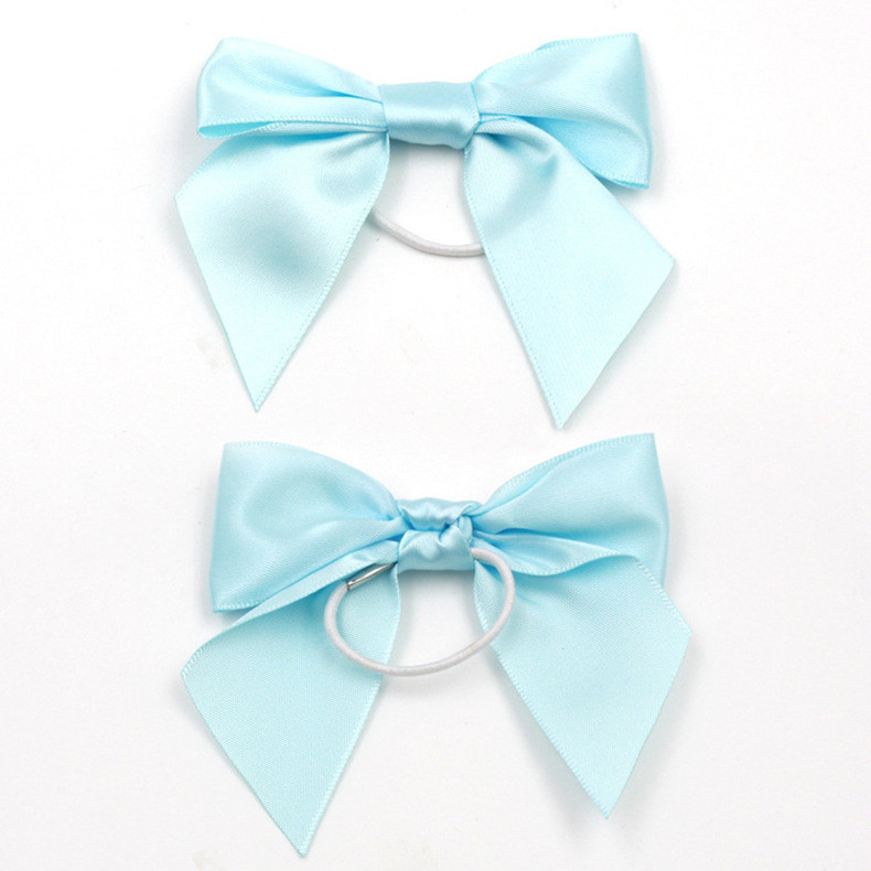 Polyester Satin Pink Ribbon Bow ISO14001 Christmas Ribbon Bows