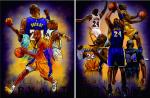 Lenticular 3d Poster For Famous Basketball Player PET / PP Printing
