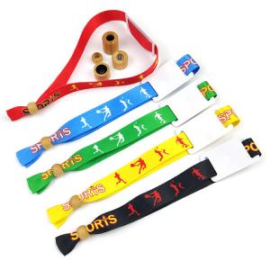 Wholesale Woven Cloth Fabric Wristbands For Concert Promotion Events Rromotional Gift from china suppliers