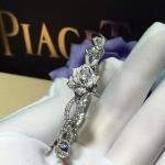 PIAGET brand jewelry Piaget Rose bracelet in 18K white gold set with 190