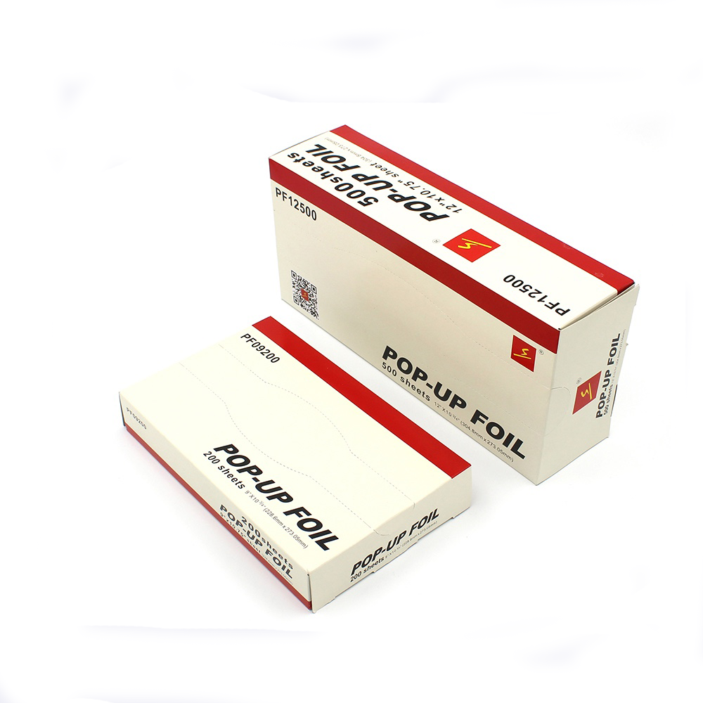 Kitchen Aluminum Hair Foil Sheet For Hairdressing Customized Logo Hairdressing Foil