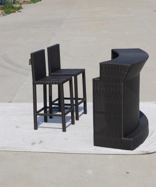 Commercial Furniture Outdoor High Top Folding Table and Chairs Set with Modern