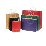 Emboss Branded Paper Bags Shopping Drawstring Clothing Tote Paper Carry Bag