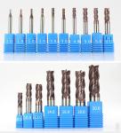 Custom 4 Flutes HRC45 Corner Radius Carbide End Mill 100mm Total Length 3mm