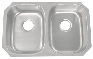 Wholesale 29 Inch Double Bowl Kitchen Sink With 15 Mm Radius Curved Corners from china suppliers