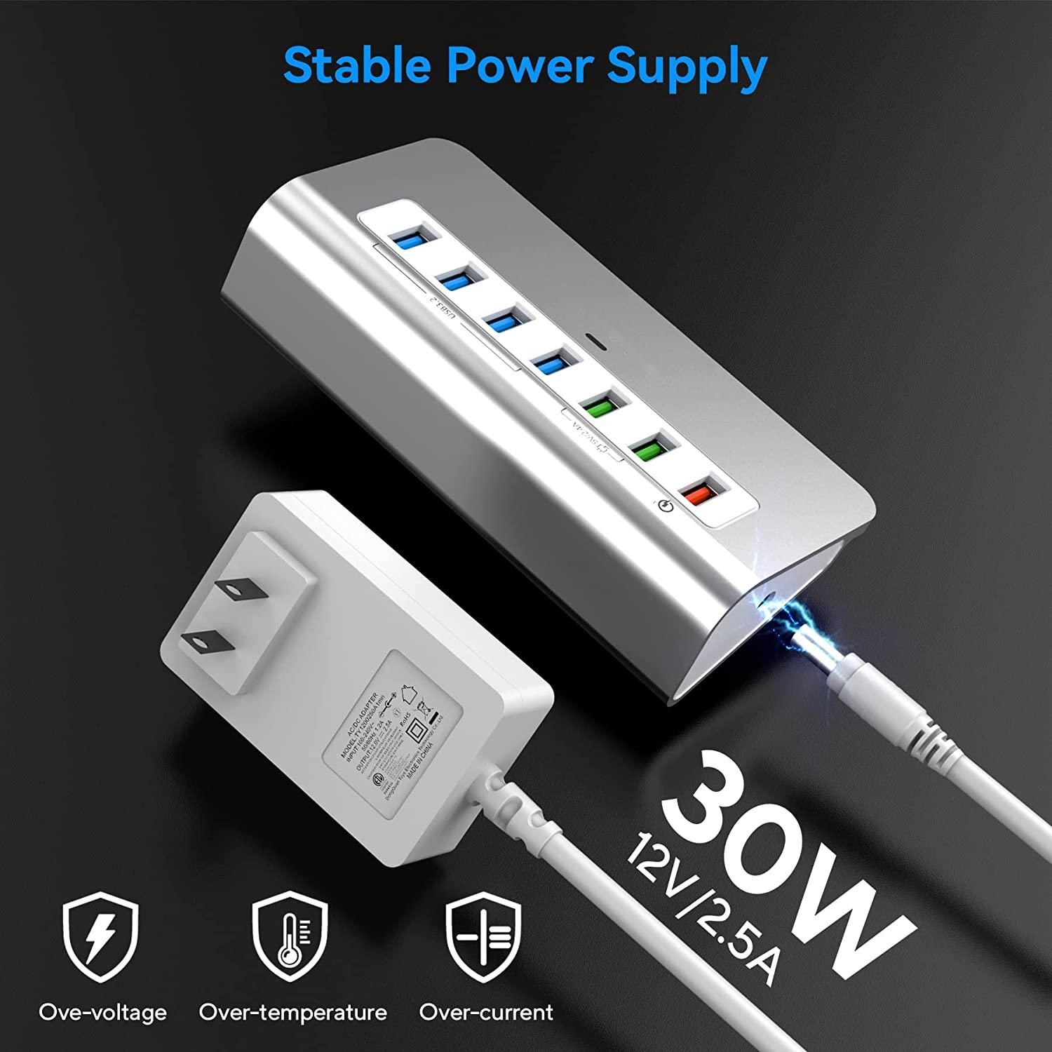 Multi Displayport Usb C Hub 30W For Laptop PC Desktop Macbook