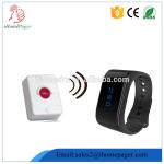 manufacturer wireless 100% waterproof chargeable wrist watch pager of service