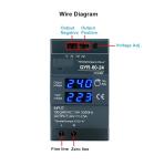 60W 12V 24V Din Rail Power AC-DC Digital Display Adjustable Switch Power Supply