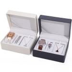 Multi Function Sleek Faux Leather Watch Storage Case Adaptable Storage Jewelry