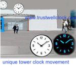 railway /metro station clocks with unique special movement motor