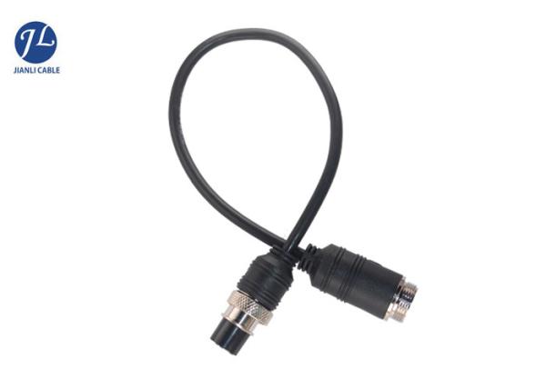 5 Pin Aviation Video Cable With GX16 Connector , Auto Surveillance CCTV Camera
