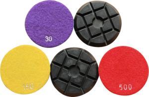 Wholesale Black 4 &quot; Sharp Marble Stone Abrasive Diamond Resin Pads For Floor Leveling from china suppliers