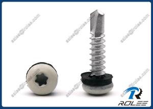 Wholesale 410 Stainless Painted Torx Pan Head Self Drilling Screws with Neoprene Washer from china suppliers