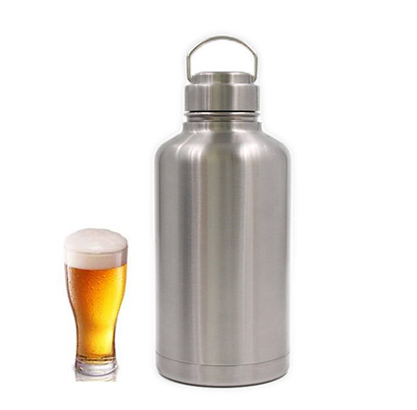 64 OZ Wide Mouth Vacuum Insulated Stainless Steel Growler