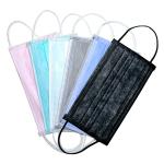 Colorful Disposable Medical Mask Three Fold Design Protection For Beauty Salon