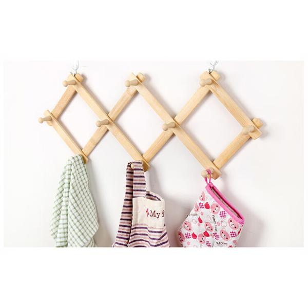Expandable Accordion Style Bamboo Wall Hanger