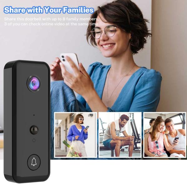 H9 Doorbell Smart Home Dingdong 720P Smart Security Devices Smart Phone Wireless Wifi Door Bell Camera Ring Smart Video