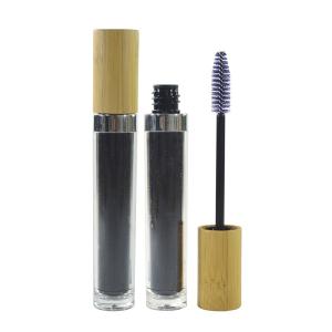 Wholesale 6ml high-grade bamboo empty mascara tube/lip gloss bottle/eyelash tube bamboo from china suppliers