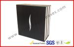 Customized Printed Lighter Rigid Gift Boxes , Magnetic Matt Black Gift Pakaging