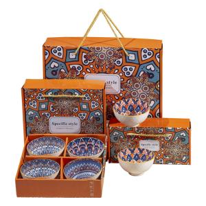 Wholesale Ceramic Dinner Plates and Bowls for Home Kitchen Stocked Round Bohemian Porcelain Plates from china suppliers