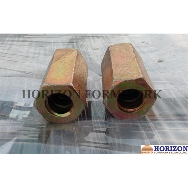 Wholesale Steel Q235 Hex Rod Coupling Nut 100/110mm Length Equipped With Stop - Pin from china suppliers