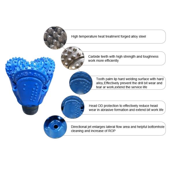 TCI Tricone rock bit carbide tooth for water well drilling