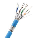 1000FT SFTP CAT6A Cable 23AWG LSZH Cable With Blue Jacket 500MHz 10Gbps