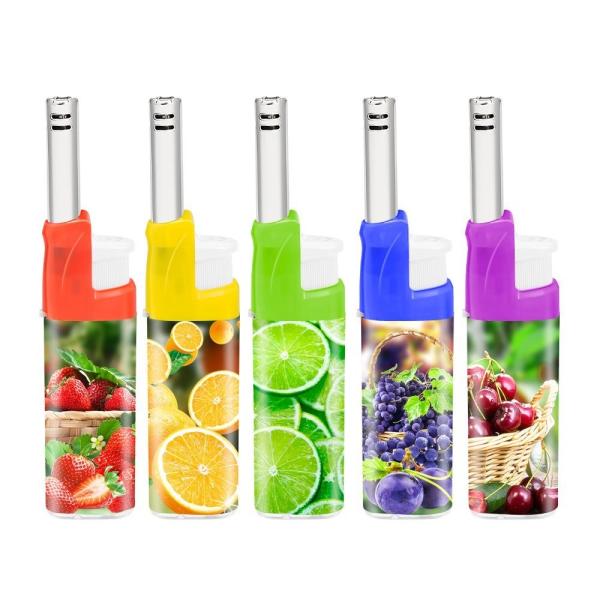 Electronic ISO22702 Certification Fruit Label Steel Kitchen Lighter for Gourmet