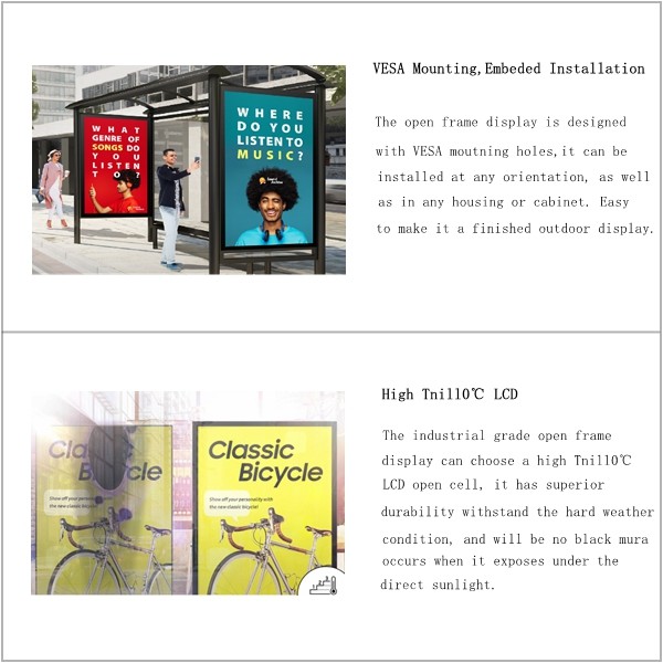 18.5 Lcd Monitor Optical Bonding Display Digital Signage Lcd Advertising Display