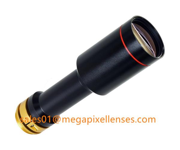 2/3" 0.5X PMAG WD110mm F8 Bilateral Telecentric Lens, Non distortion C mount