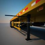 JUYUAN 55 Ton Tri Axis/2 Axles 40ft Used Flatbed Container Trailer Dependable