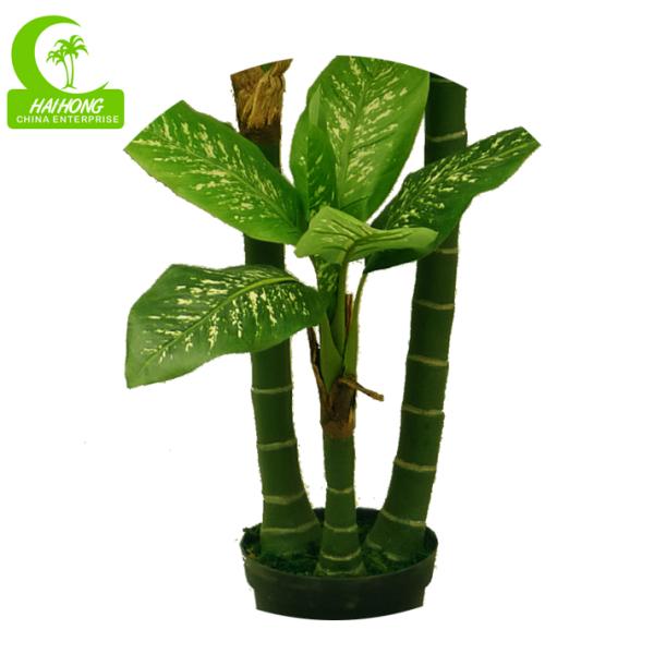 Diy Artificial Bonsai Tree Real Touch Artificial Diffenbachia
