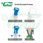 Foaming Teat Dip Cup Medical Milking Machine Food Grade Material For Cow Feeding