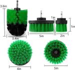 Nylon Drill Brush Attachment Kit 9 In 1 With 6" Long Reach Extension