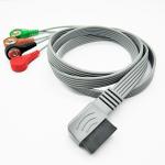 5 Leads IEC AHA Snap Clip Holter ECG Cable ISO13485 PH DigiTrak XT