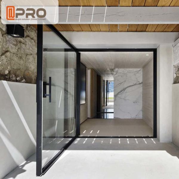 Outward Opening Entry Pivot Doors Thermal Insulated Aluminum Frame modern pivot