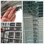 Galvanized Iron Wire Mesh for Retaining Wall at Silver Green Gray Blue Yellow